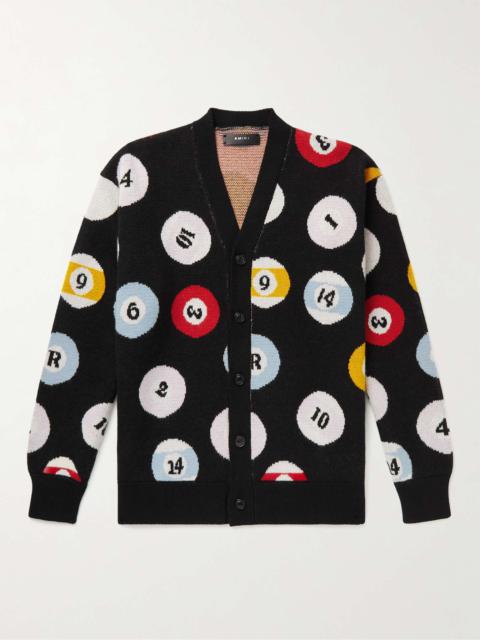 AMIRI Intarsia Cashmere Cardigan