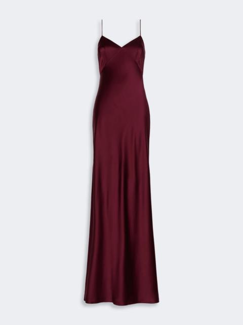 Max Mara MAROSO Silk satin slip dress - BORDEAUX
