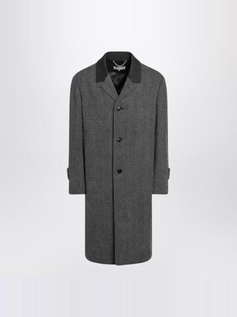 Maison Margiela Single-Breasted Black/White Blend Coat