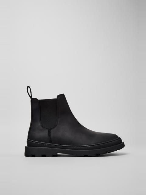 CAMPER Brutus+ Black Nubuck Ankle Boots for Men.
