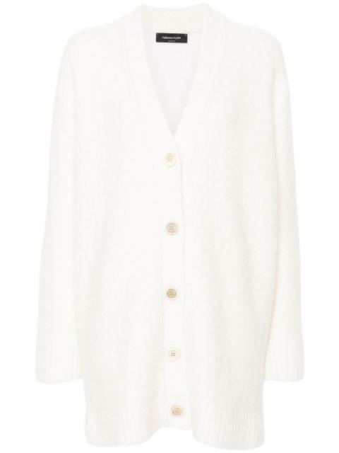 FABIANA FILIPPI V-neck brushed cardigan