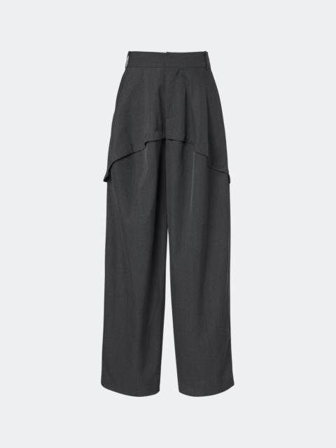 Loewe Paneled wool wide-leg pants