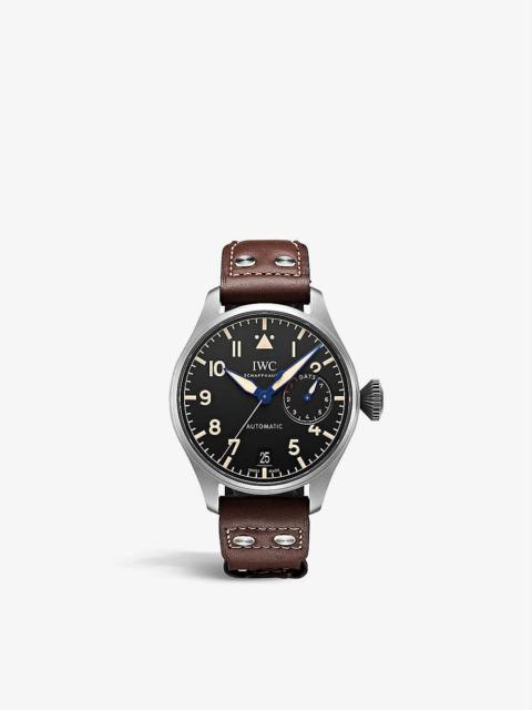 IW501004 Big Pilot's titanium and leather automatic watch