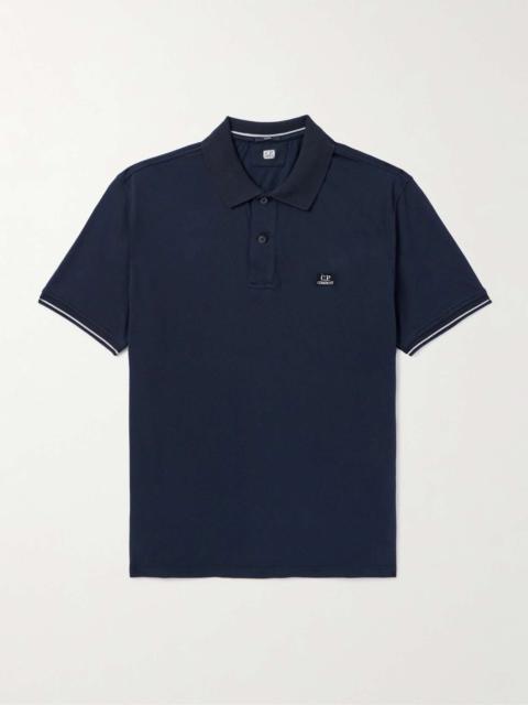 C.P. Company Tactic Slim-Fit Logo-Embroidered Cotton-Blend Piqué Polo Shirt