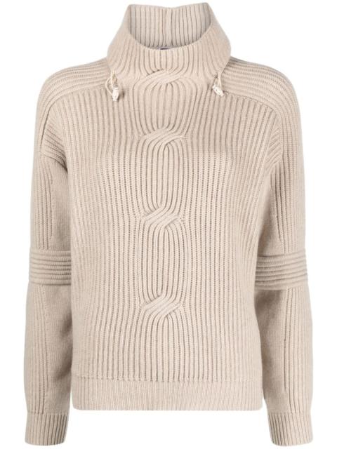 GIORGIO ARMANI high-neck cashmere jumper