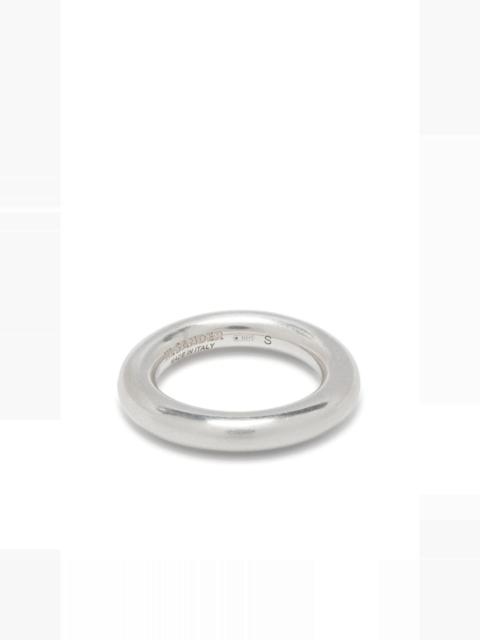 polished halo-band ring