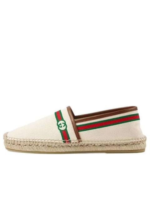 GUCCI (WMNS) Gucci Embroidered Espadrilles 'Interlocking G - White' 646216-F6LZO-9099