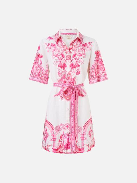 CAMILLA SHORT SHIRT DRESS LIVIN LA VIDA ROSA