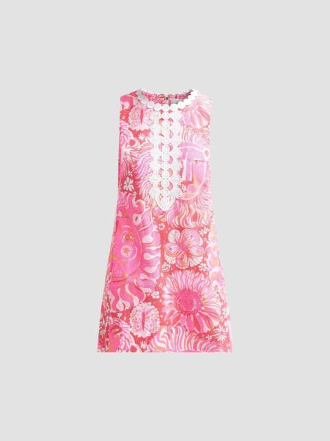 Lilly Pulitzer Women's Edita Stretch Shift Mini Dress - Paradise Punch Oversized