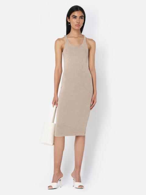 John Elliott MINERAL WASH GEMINI RIB BANDEAU DRESS