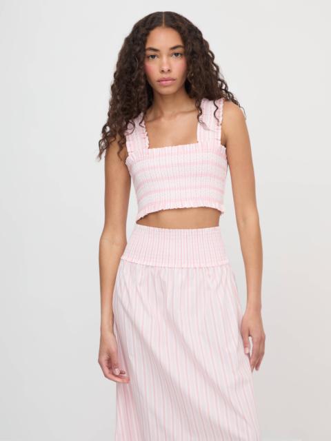 Hill House Home The Azalea Nap Top - Pink Variegated Stripe