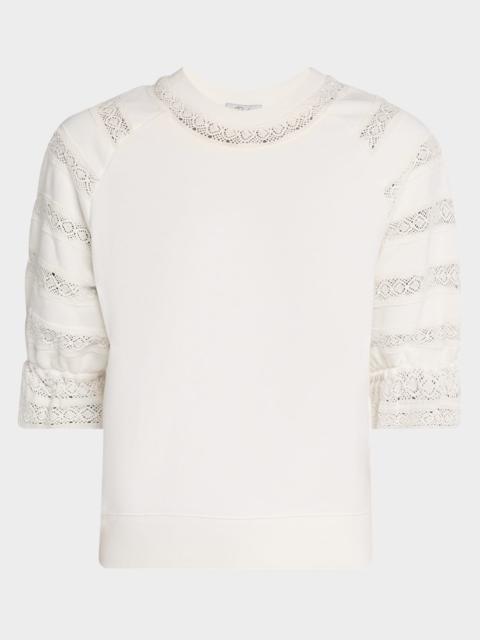 Rails Aggy Puff-Sleeve Sweatshirt
