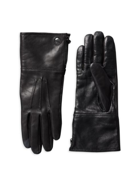MACKAGE Women's Willis Shearling-Lined Leather Gloves - Black