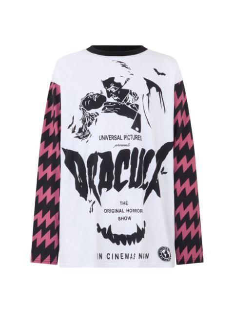 Dracula-print long sleeve t-shirt