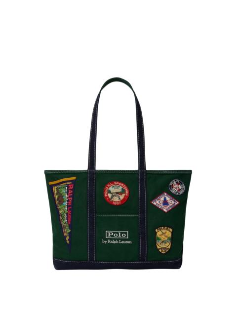 Polo Ralph Lauren Logo-Patch Canvas Tote
