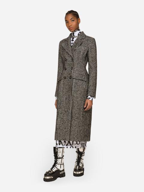 Dolce & Gabbana Double-breasted houndstooth coat