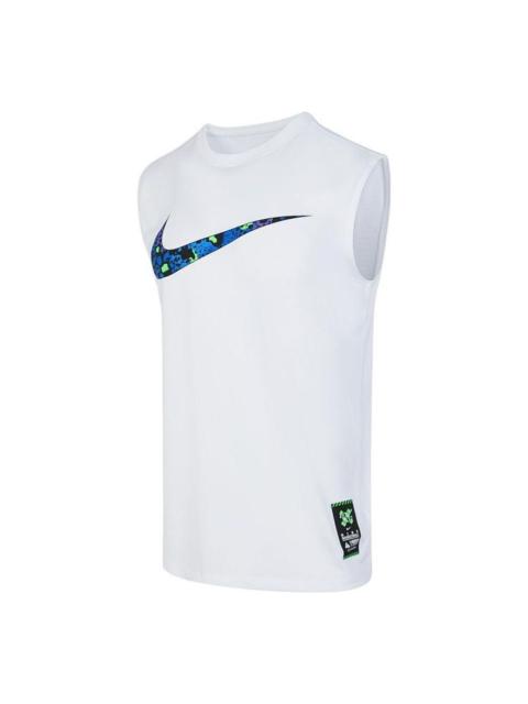 Nike Nike Dri-fit Sleeveless Basketball T-shirt 'White' FQ0357-100