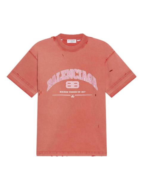 BALENCIAGA Balenciaga Maison Balenciaga T-Shirt Medium Fit 'Pink' 612966TLVJ16441