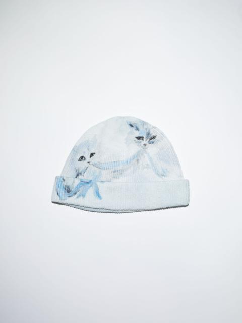 Acne Studios Printed knit beanie - Off white