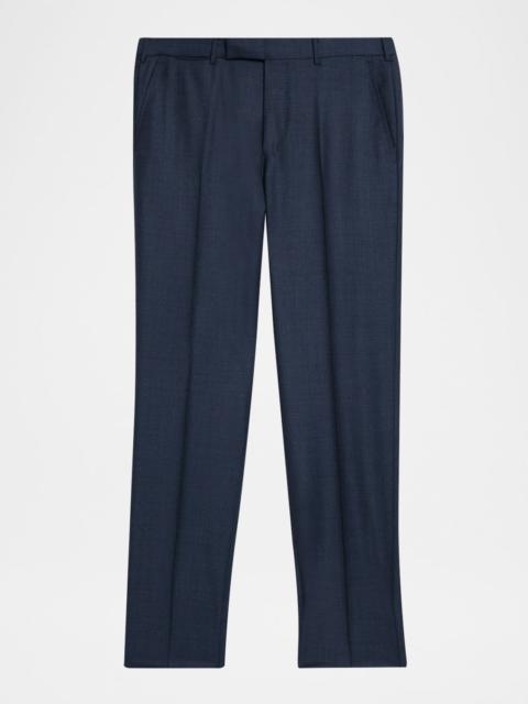 ZEGNA Men's Wool Sharkskin Modern Fit Trousers