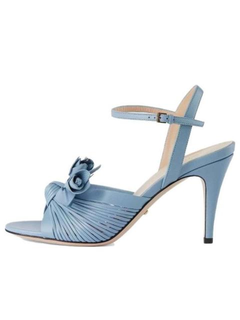 GUCCI (WMNS) Gucci Lovelight Sandal With Flower 'Light Blue' 707742-C9D00-4914