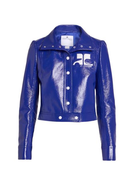 courrèges Women's Vinyle Reedition Jacket - Mineral Blue