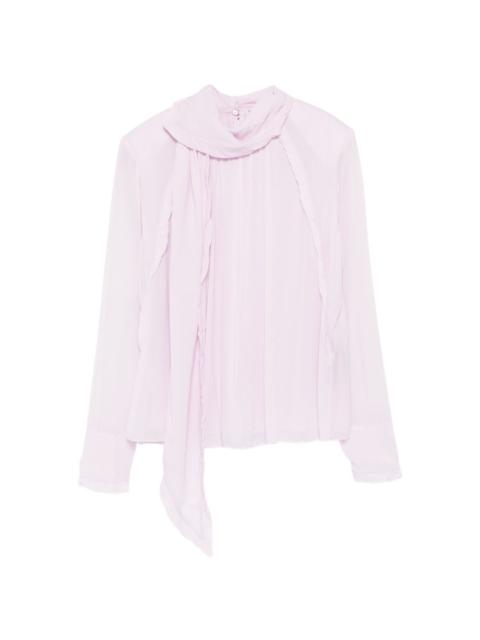 DOROTHEE SCHUMACHER ruffle-trim tie blouse
