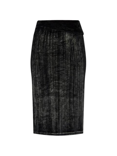 faded-effect pencil skirt