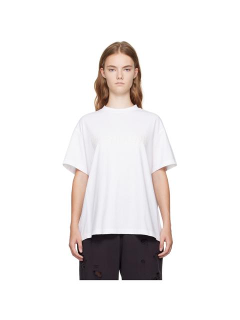 We11done White Pearl Logo T-Shirt