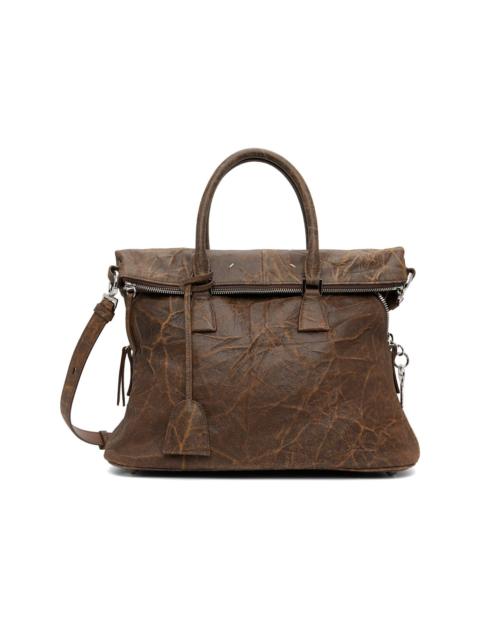Maison Margiela Brown 5AC Soft Medium Tote