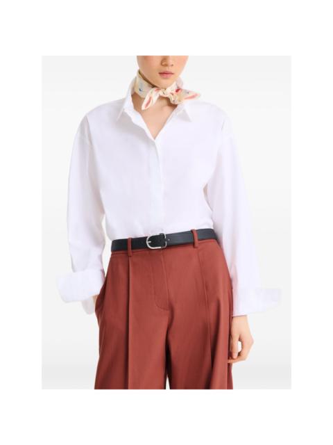 Longchamp En Attendant la Vague silk scarf