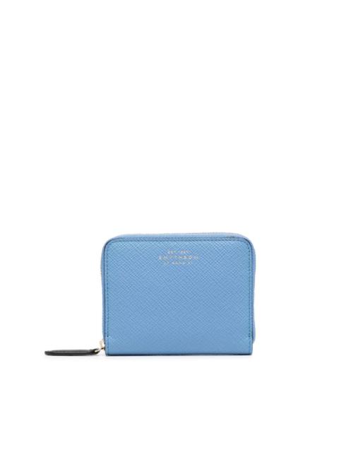 leather zip-up wallet