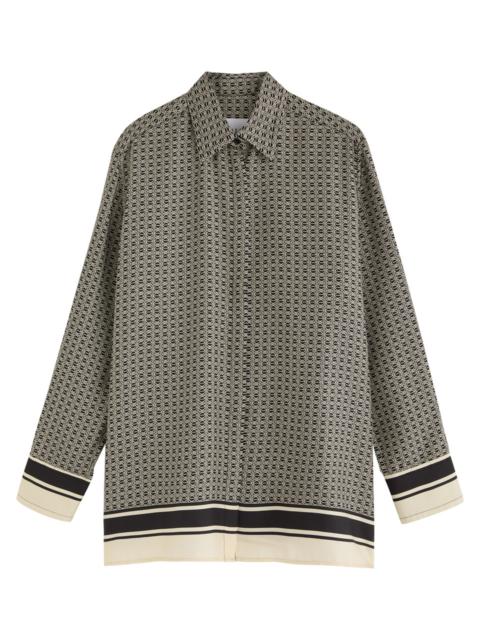 ESSE Studios Esse Studios Signat Monogram Silk Shirt