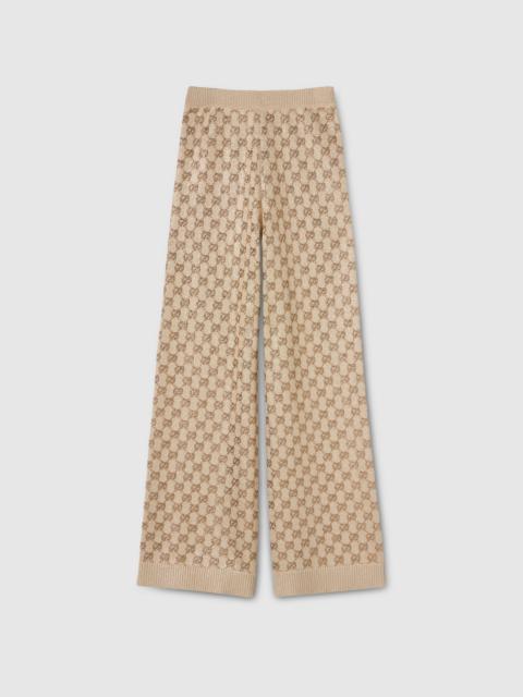Wool cashmere leisure pants with crystals