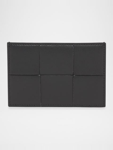 Bottega Veneta Men's Woven Leather Card Case
