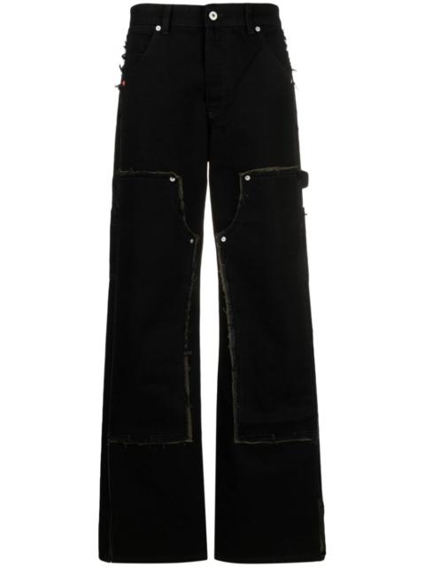 Rebuilt wide-leg carpenter jeans