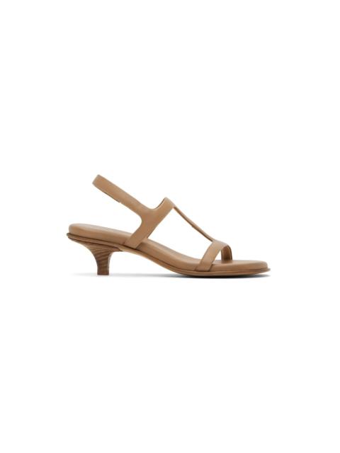 Tan Ciglio Heeled Sandals