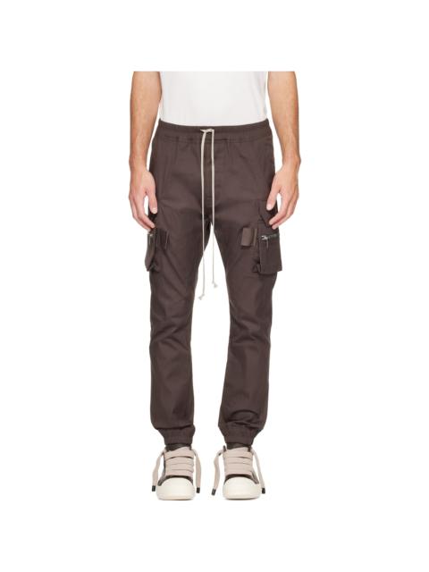 Rick Owens Brown Tower Heavy Cotton Poplin Mastodon Cargo Pants