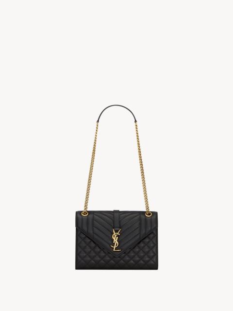 SAINT LAURENT ENVELOPE MEDIUM IN MATELASSÉ LAMBSKIN