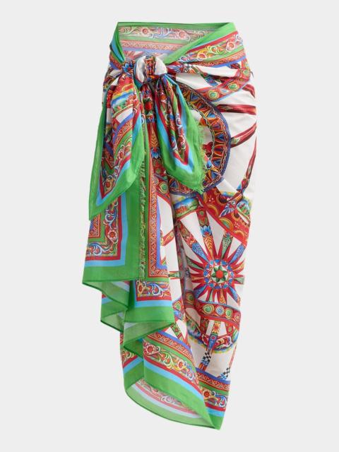 Dolce & Gabbana St. Majolica Cotton Sarong