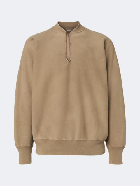 A.PRESSE Cotton zip-up sweater
