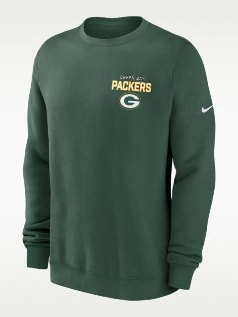 Nike Green Bay Packers Draw Block Club Men's Nike NFL Pullover Crew