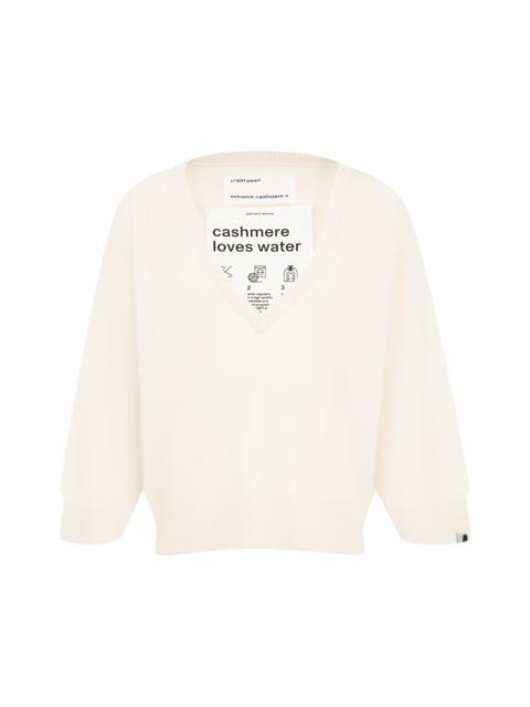 extreme cashmere N°491 PEARL CASHMERE SWEATER