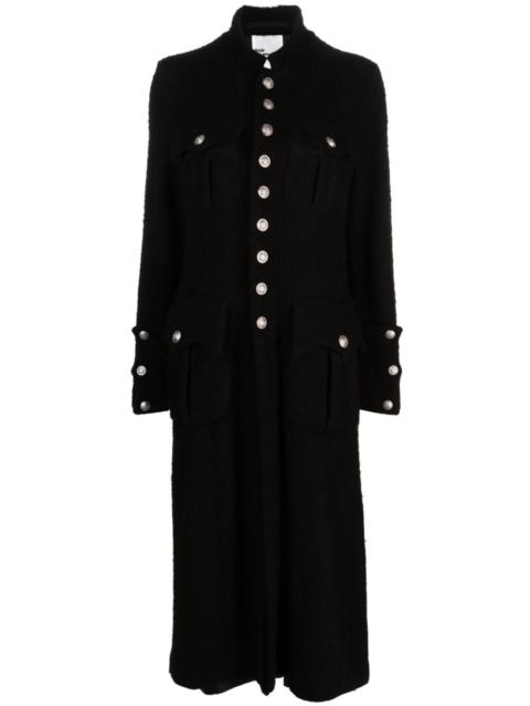 Noir Kei Ninomiya brushed single-breasted coat