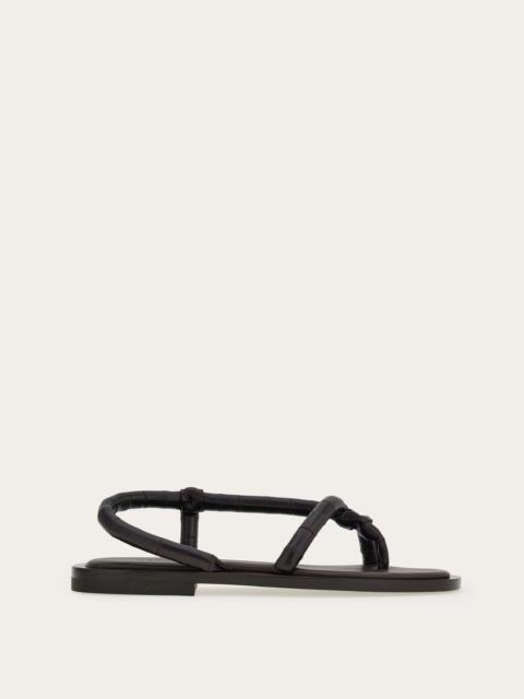 FERRAGAMO Flat strappy sandal