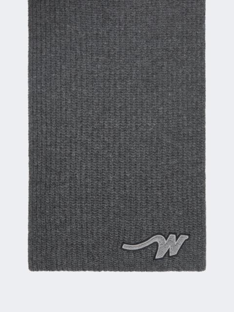 WEEKEND Max Mara BARDIES Wool yarn scarf - DARK GREY