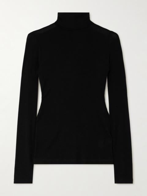 AGOLDE Pascale Stretch-lyocell Turtleneck Top