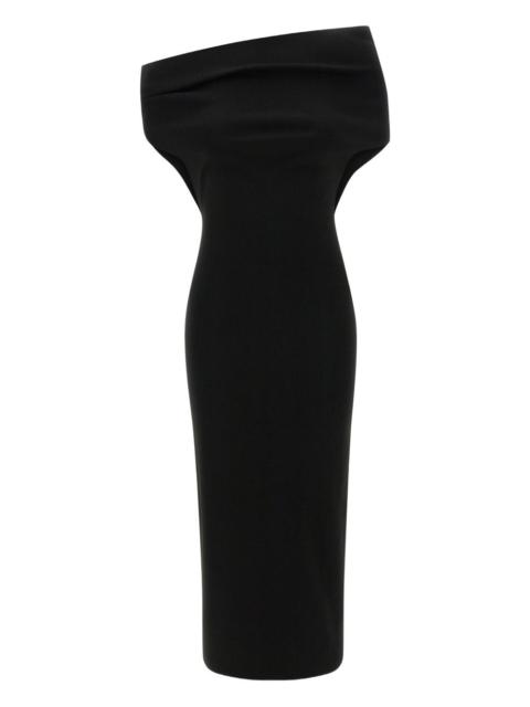 armarium off-shoulder ribbed-knit midi dress