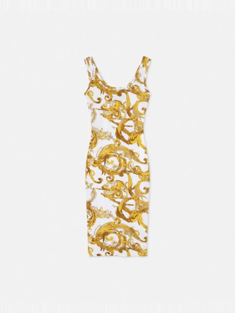 VERSACE JEANS COUTURE Watercolour Couture Midi Dress