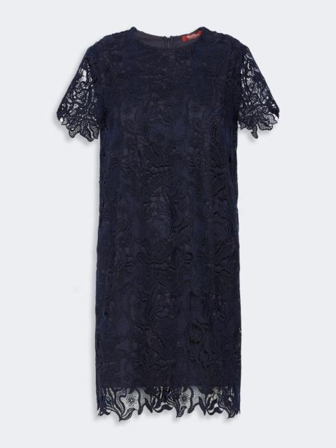Max Mara ASSENZI Macramé lace boxy dress - MIDNIGHTBLUE